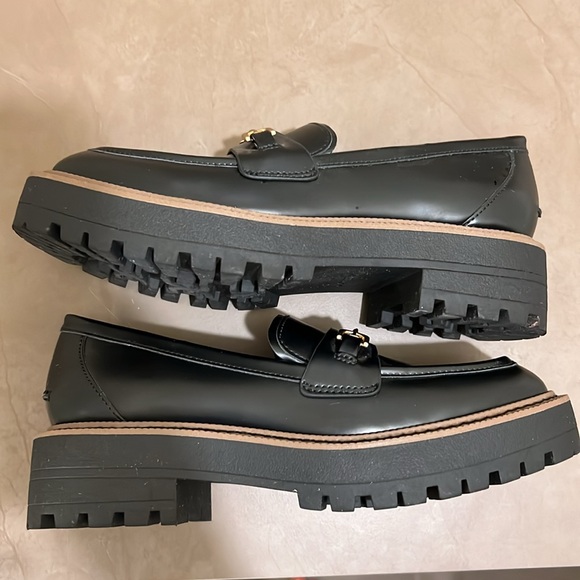 SAM EDELMAN LAURS BLACK LOAFERS - Picture 9 of 11